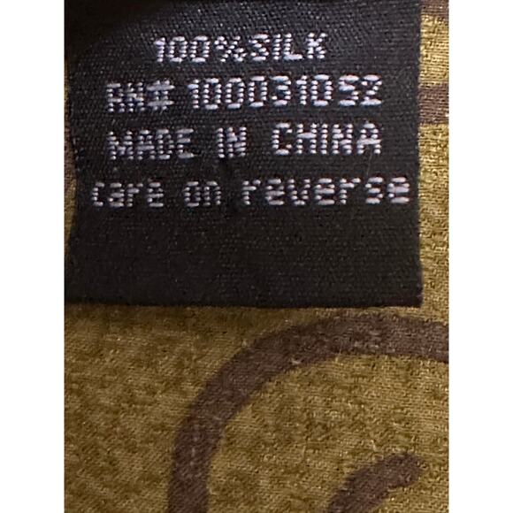 Citron Santa Monica Blouse Top Womens 1X Silk Blend Floral Lime Green  V-Neck - Picture 6 of 6